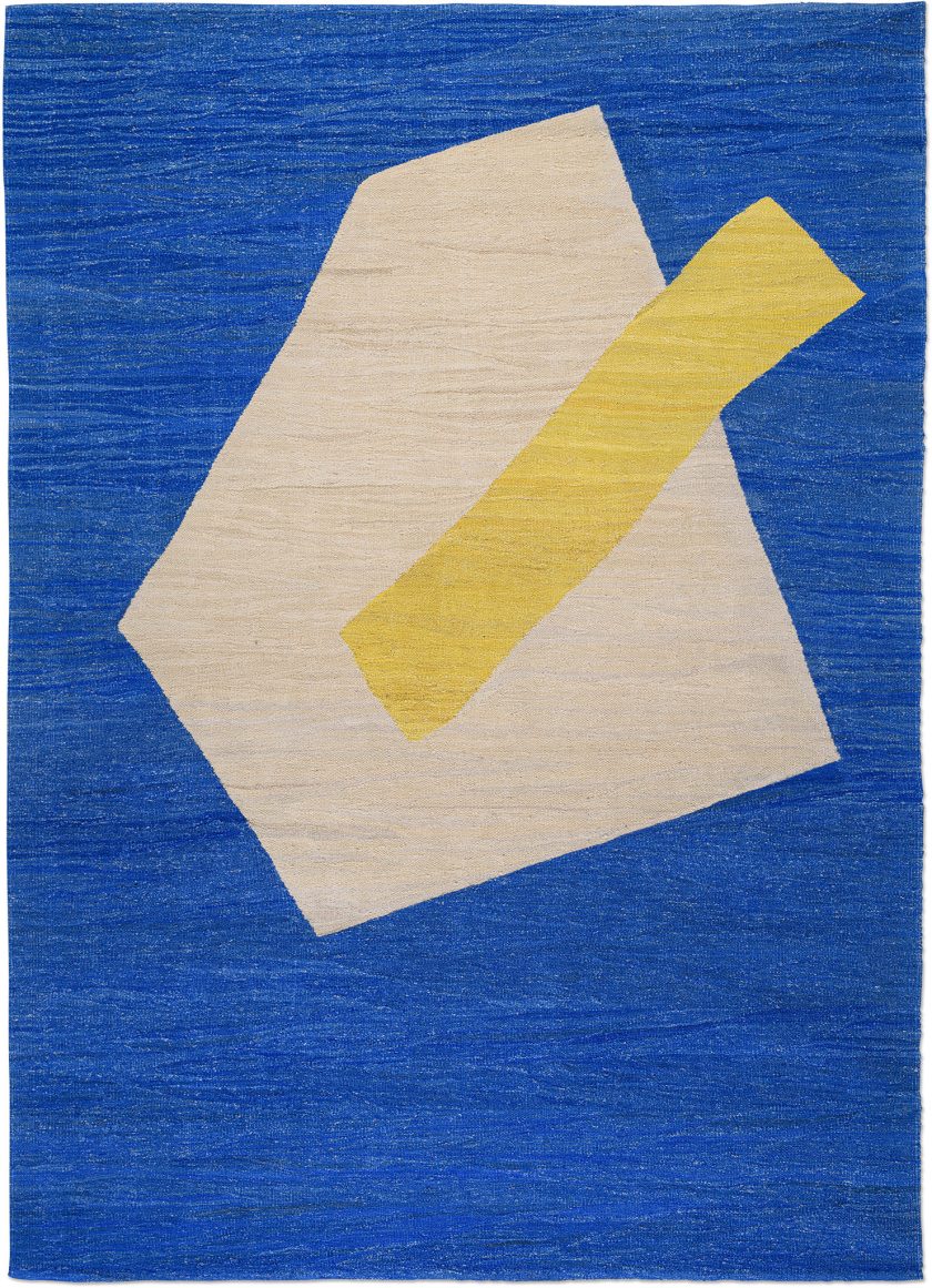 Blue Yellow Cream Kilim